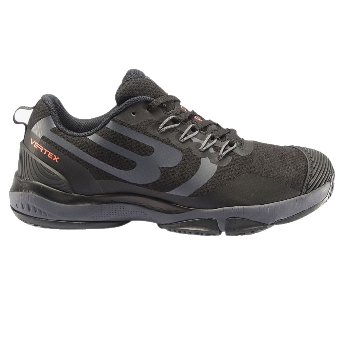 Bullpadel Shoes Vertex Hybrid Fly 22I - Black/Grey